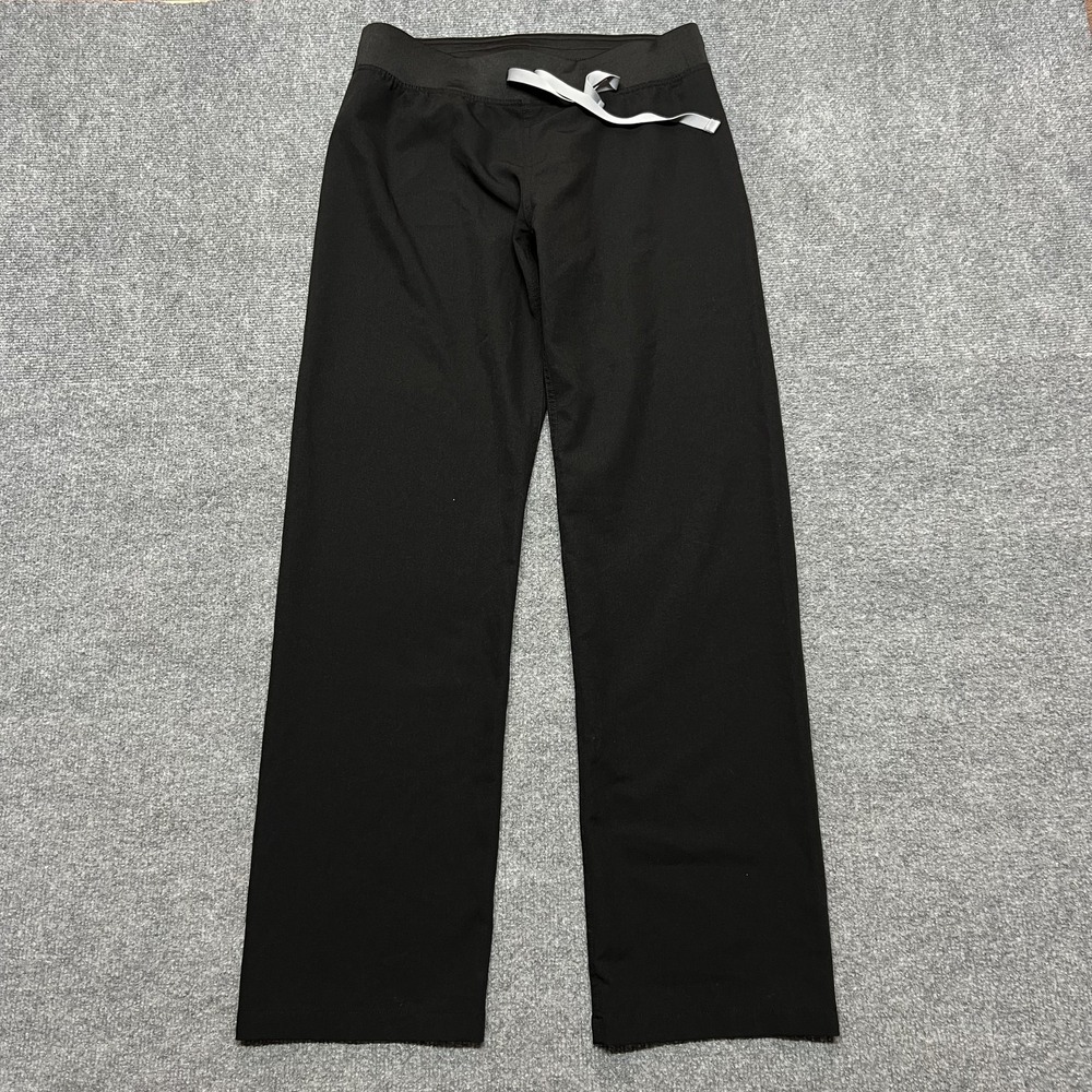 FIGS Pants Womens Small Black Technical Scrub Drawstring Waist Pockets T21003